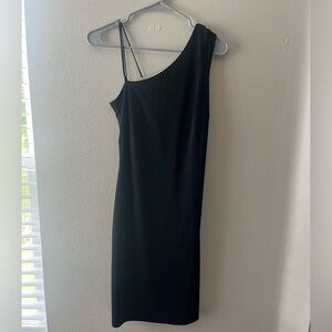 Reversible Black/Tan Midi Dress